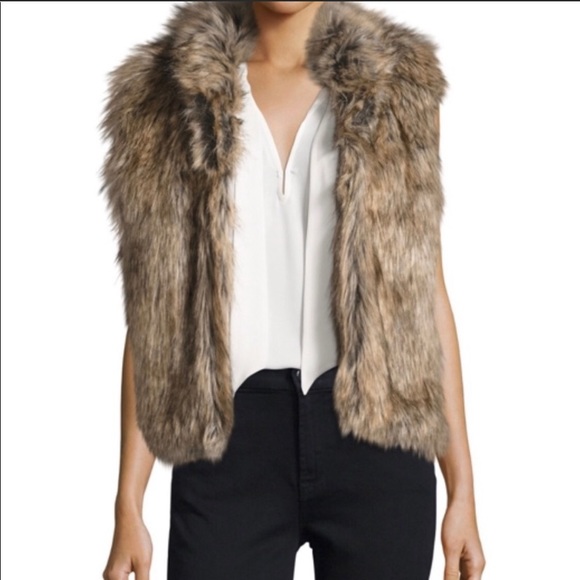 NEW WITH TAGS Joie Pruce Faux Fur Reversible Vest - Picture 2 of 13